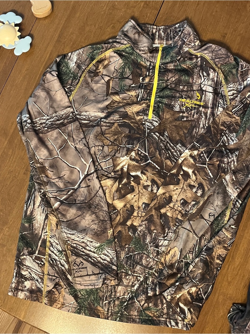 Men's Real Tree Quarter Zip Baselayer (L)